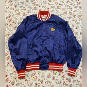 Vintage Molson Canadian satin bomber jacket Like New! size L